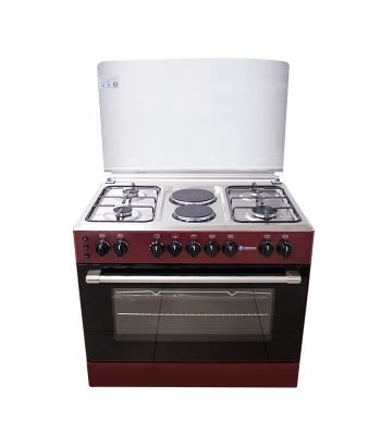 90x60cm Standing Cooker, 4 Gas 2 Elect Burners, High Grade S/Steel Top - D MADAME 904G2E OG-9842 BUR
