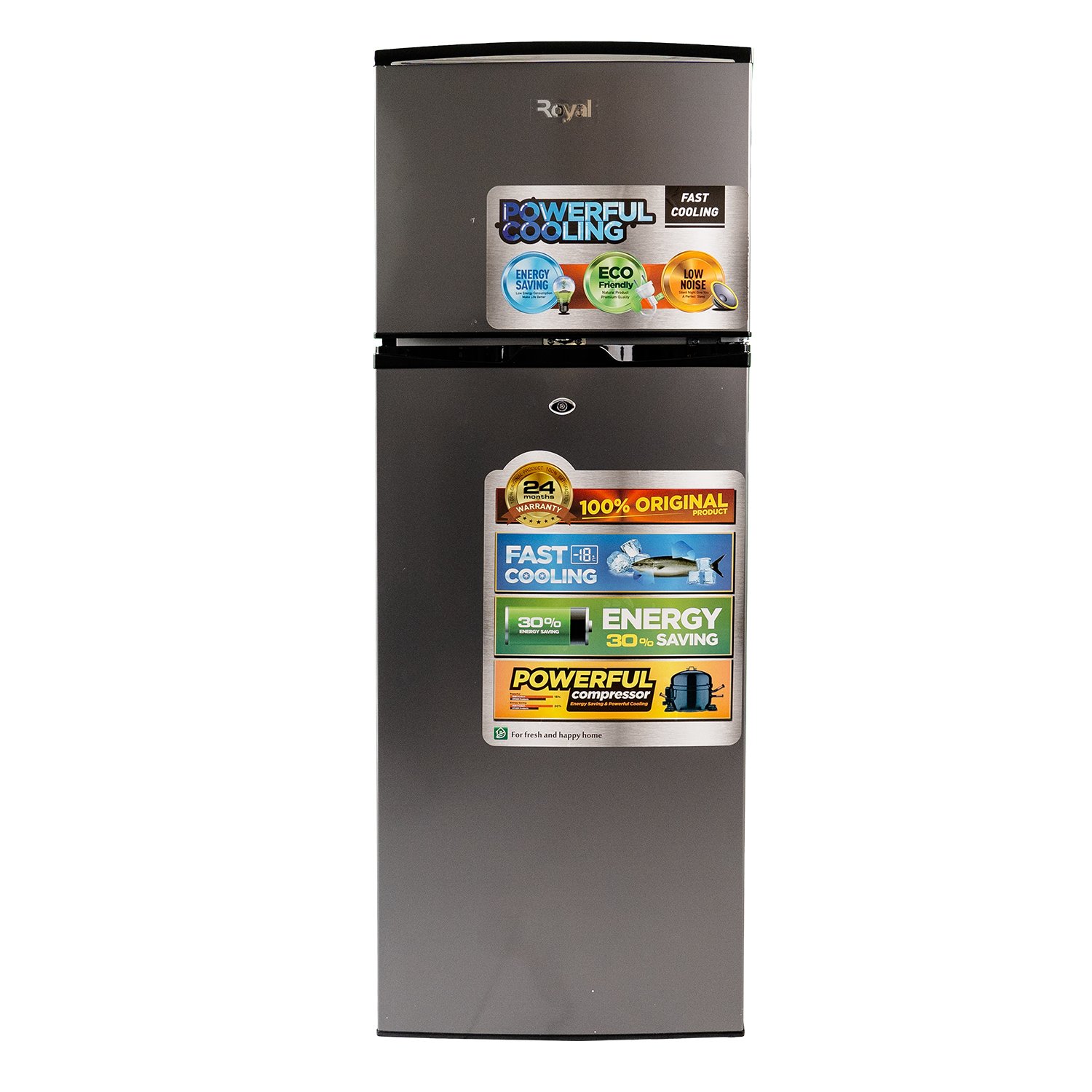 Royal Titan Refrigerator Double Door 155L (RREF155DF)
