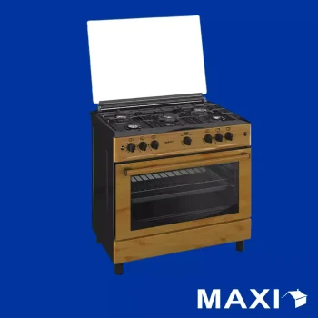Maxi Gas Cooker 60x90 CM (4+2) Burners Black & Grey
