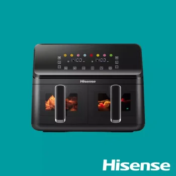Hisense Air Fryer 8L 2700W Dual Basket (H08BK2S1)