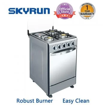 SKYRUN 3 Gas Burner + 1 Electric Hotplate Standing Cooker GCS-3G1E/M